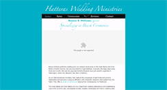 Desktop Screenshot of hatterasweddingministries.com