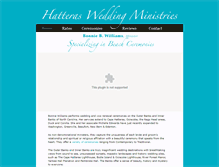 Tablet Screenshot of hatterasweddingministries.com